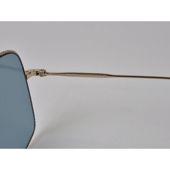 Miu Miu Women\'s SMU 61V ZVN-02F Light Gold/ Blue Square Gradient Sunglasses